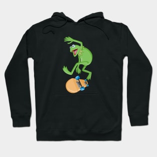 Kermit Skateboarding Hoodie